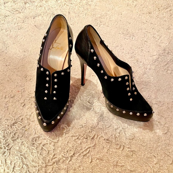 Christian Louboutin Leather Boots / Booties with Studs - Picture 6 of 9
